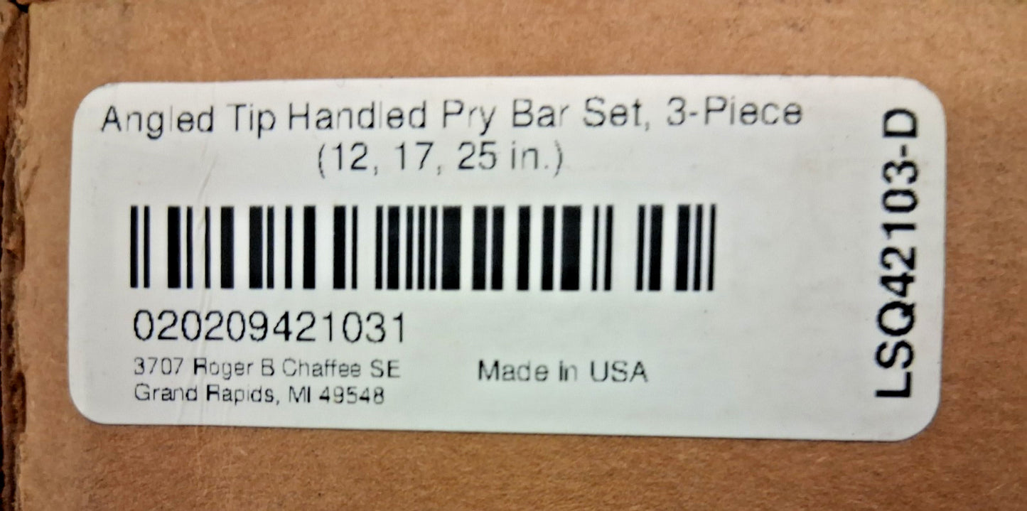 Texton Angled Tip Handled Pry Bars 3pc Set LSQ42103