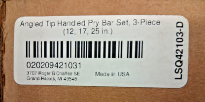 Texton Angled Tip Handled Pry Bars 3pc Set LSQ42103