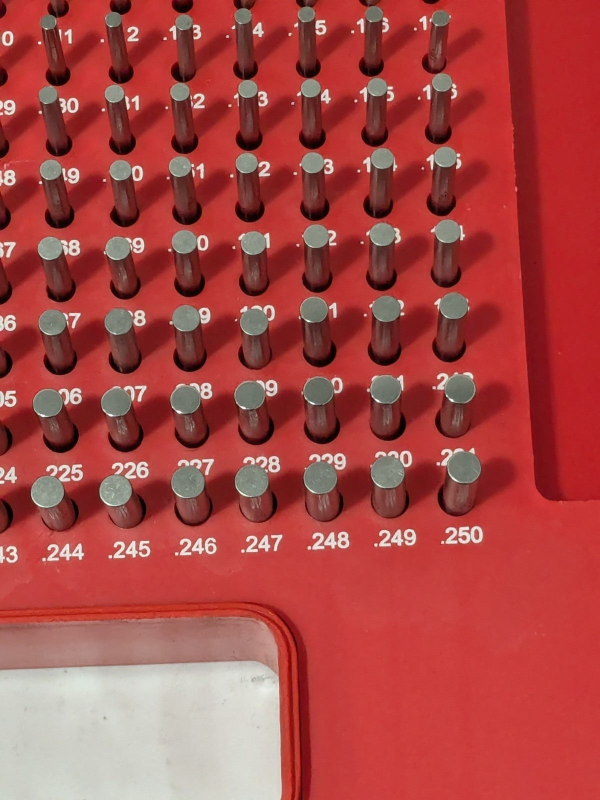 MHC 190 Pc Class ZZ Plug Gage Set: 0.061 to 0.25" Range 616-81116