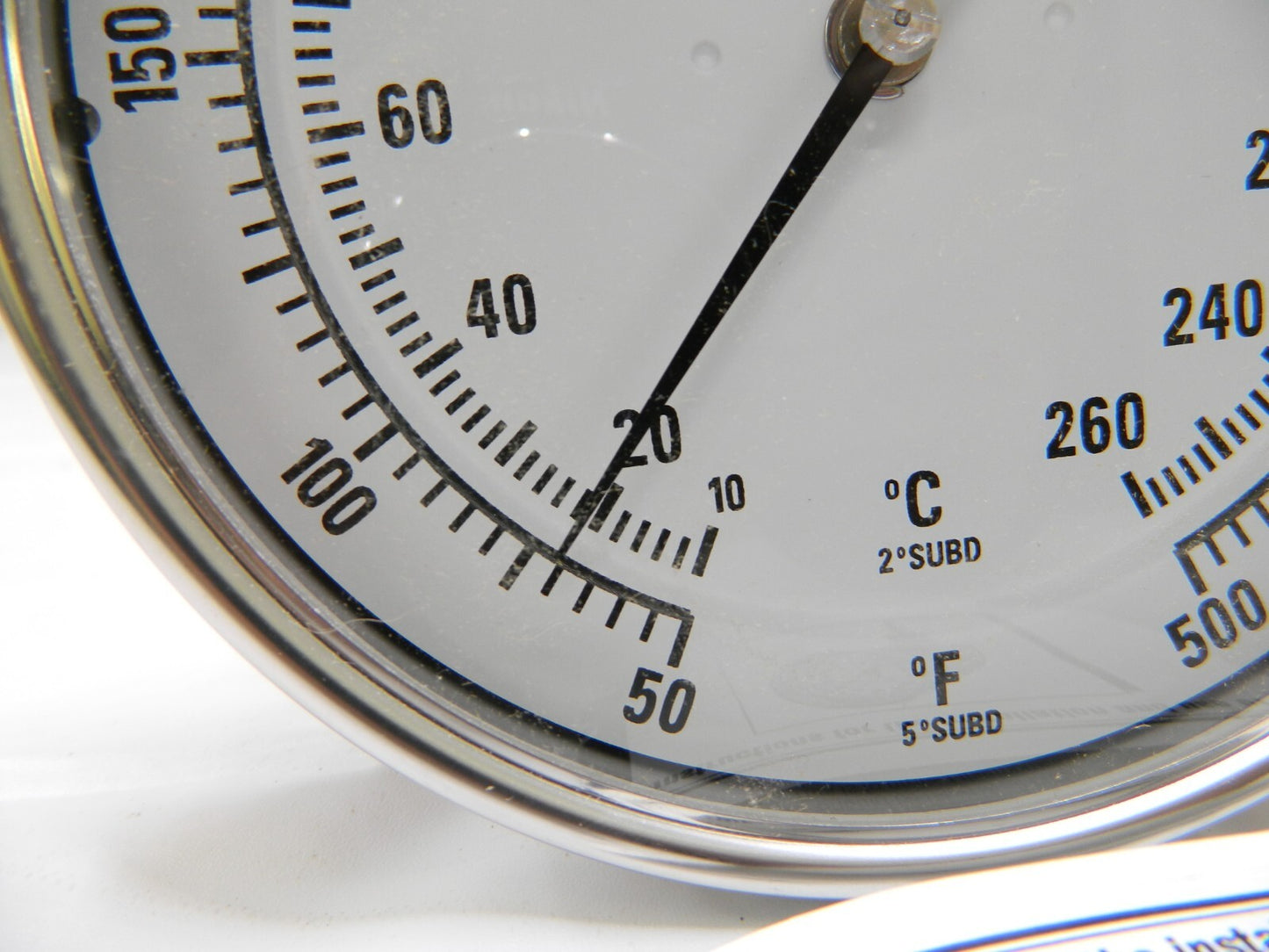 WIKA Bimetal Dial Thermometer: 50 to 500 ° F, 9" Stem Length 52090A010A4SF