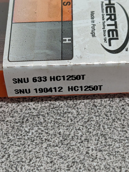 HERTEL Turning Insert: SNU633 HC1250T, Solid Carbide Qty 10 42801530