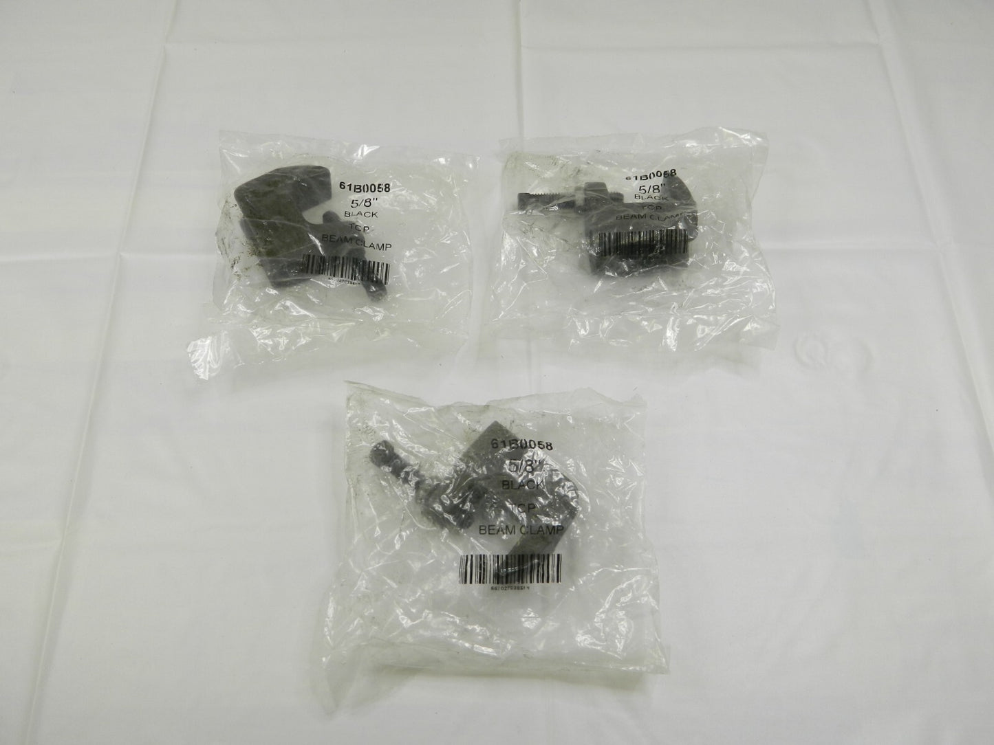 EMPIRE 1-1/4 Max Flange Thick 5/8 Rod Wide Jaw Top Beam Clamp Qty 3 61B0058