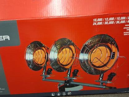 HeatStar Propane Triple Burner Tank Top Radiant Heater F242915