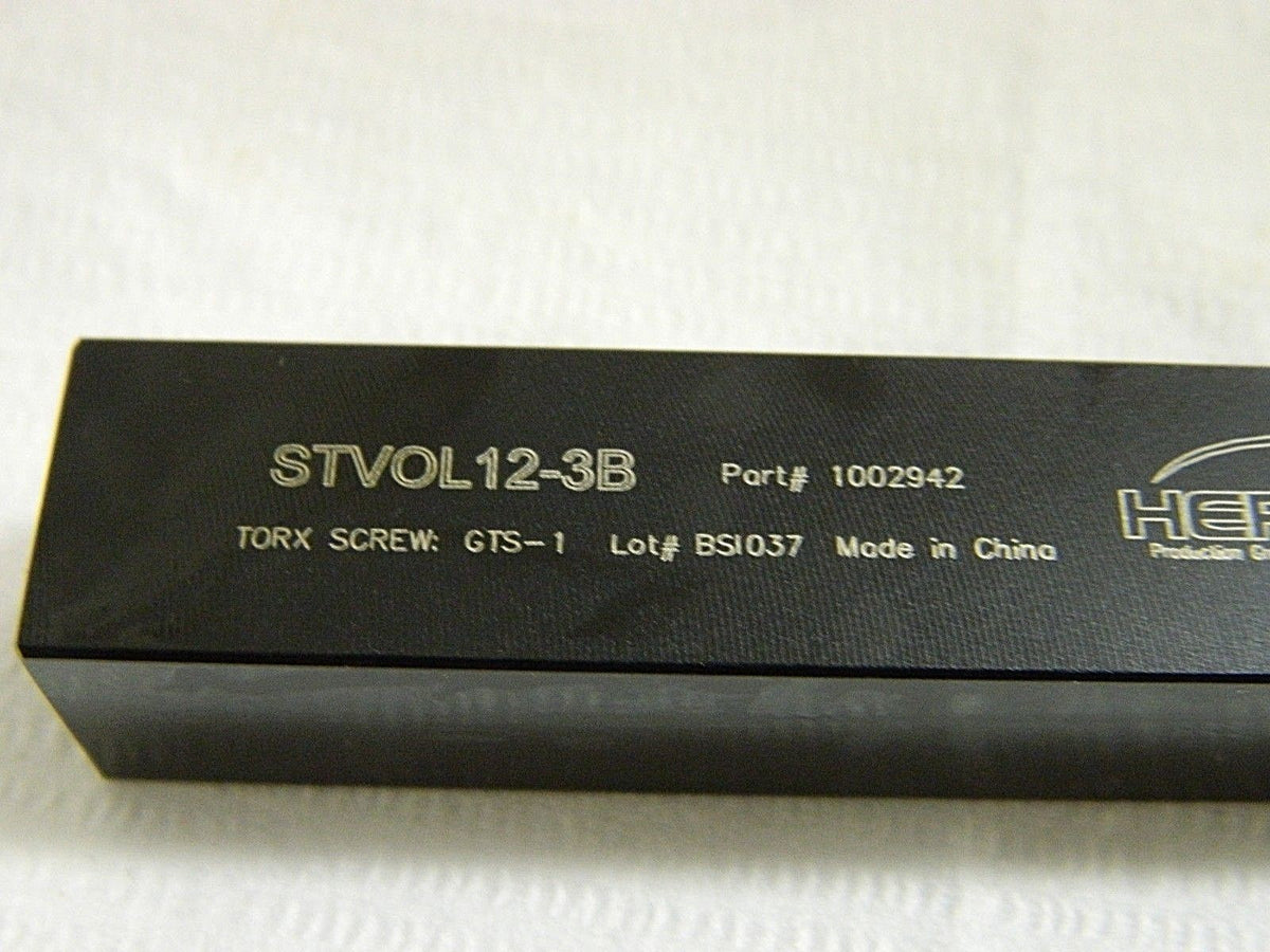 Hertel Indexable Threading Toolholder External LH 7/8" Diam STVOL12-3B 1002942