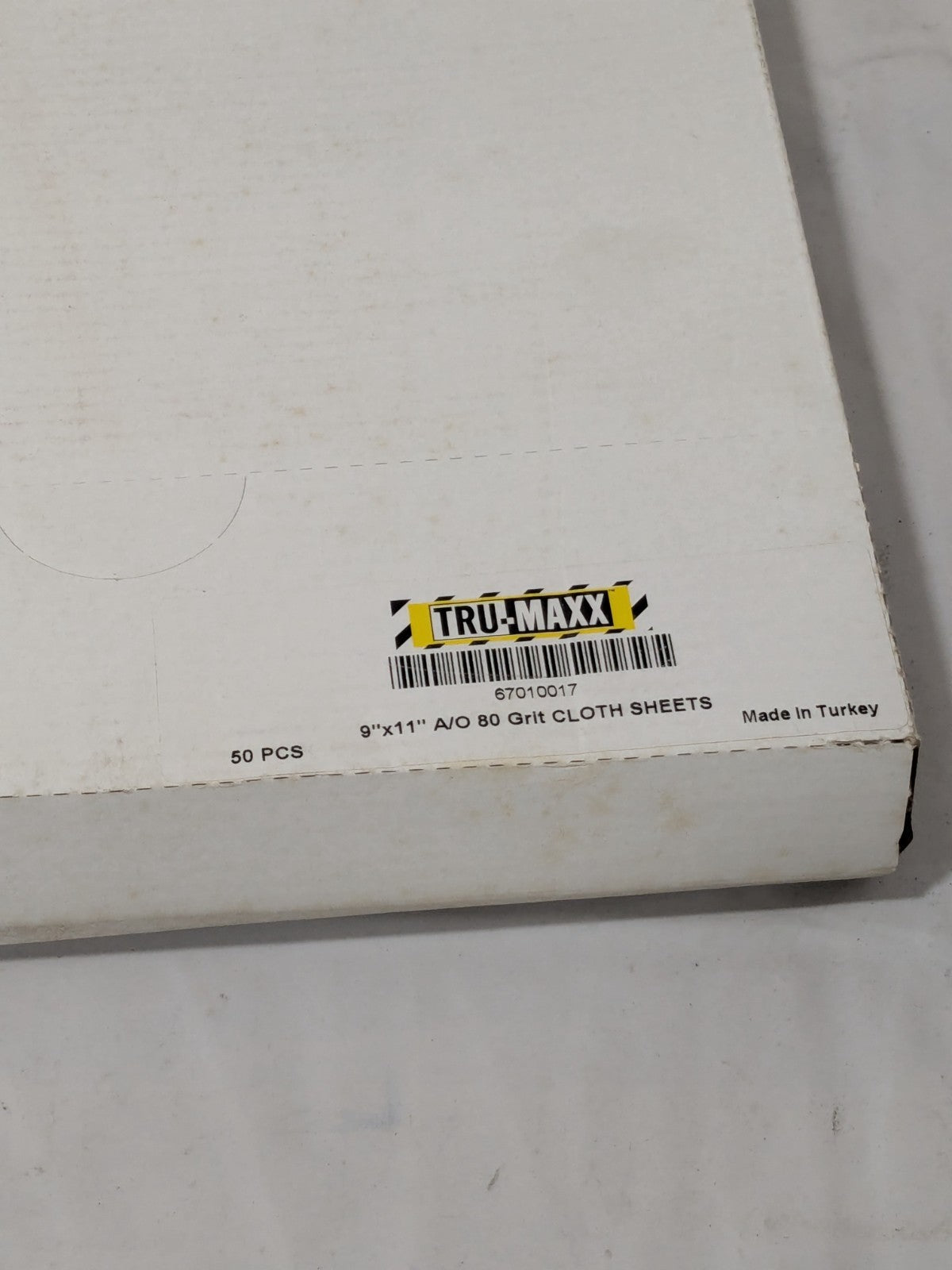 Tru-Maxx Sanding Sheet: 80 Grit, Aluminum Oxide, Coated Qty 50 67010017