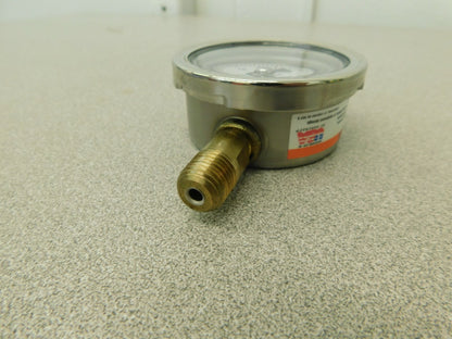 Ashcroft Analog Pressure Gauge 0-30 psi Range 2.5 Lower Mount Dry Dial 94577XLL