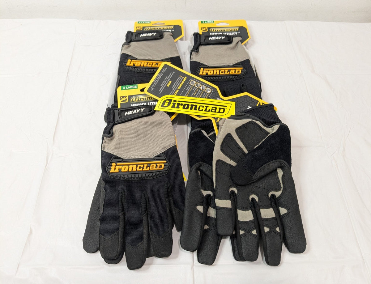 4 PACK Ironclad Heavy Utility Gloves X-Large HUG-05-XL