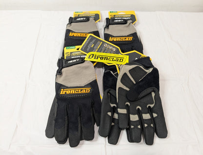 4 PACK Ironclad Heavy Utility Gloves X-Large HUG-05-XL