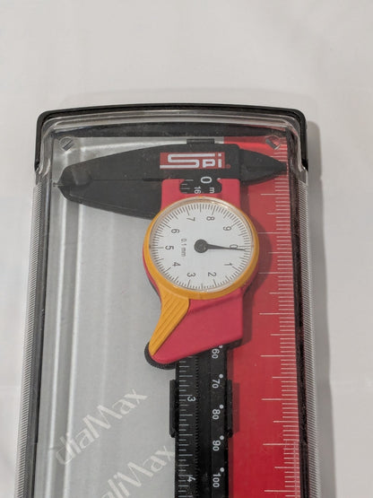 SPI Dial Caliper: 150.00 mm, 0.10 mm Graduation, Super Polymid Jaws 31-415-3