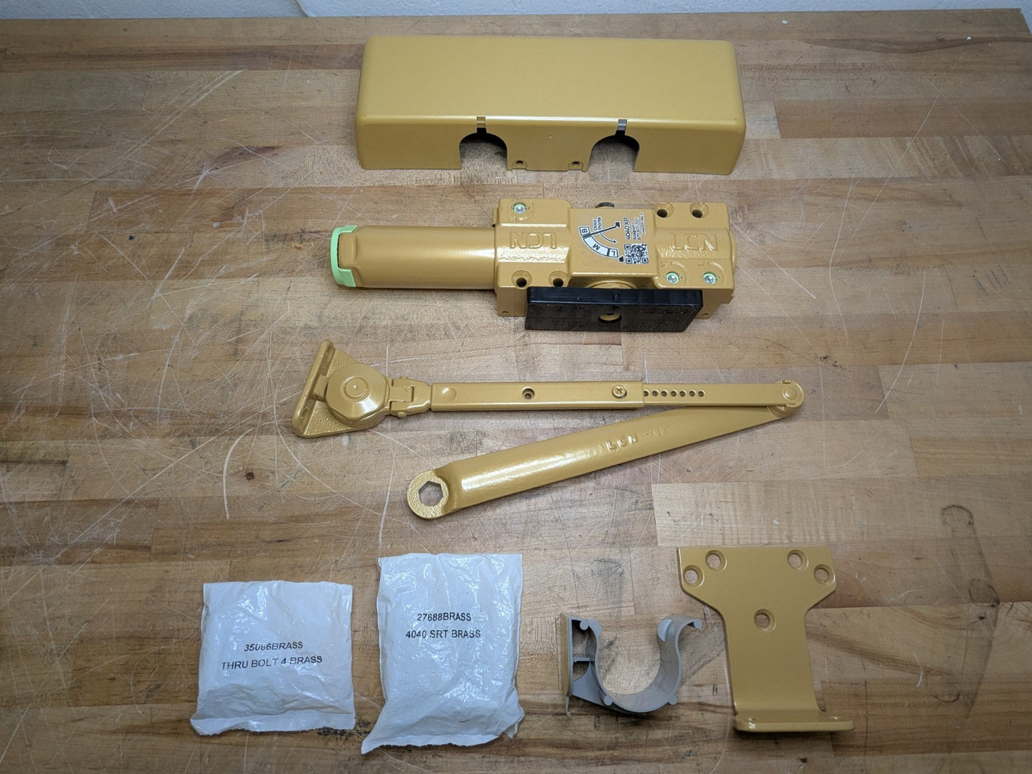 LCN Heavy Duty Commercial Door Closer w/ Hold Open Arm 4040XP-HW/PA-696