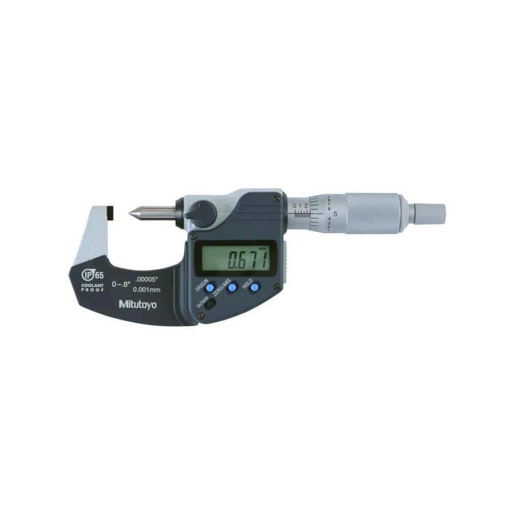 Mitutoyo Crimp Height Micrometer 00 - 0.8"/0 - 20mm Range w/Cert 342-371-30CAL