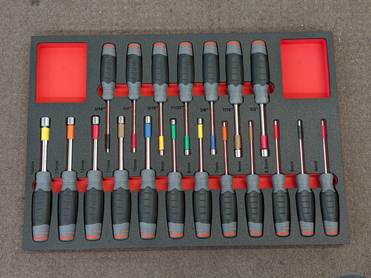 Proto 230 PC. Mixed Hand Tool Set w/ Foam Inserts SAE / Metric 3/8", 1/2" Drive