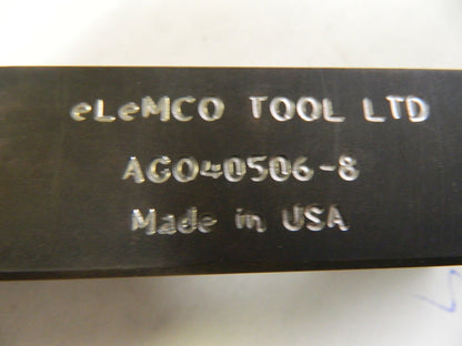 Elemco Tools Right Hand Special Relief Indexable Grooving Bar AG040506-8