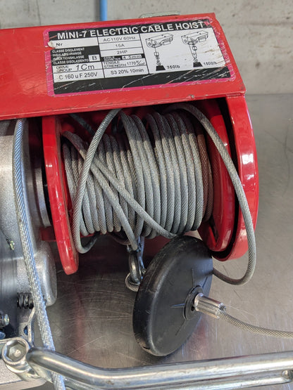 Vestil Electric Cable Hoist 750 / 1500 lb. Capacity MINI-7 Parts / Repair