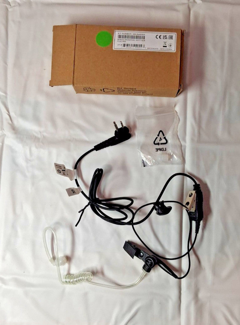 MOTOROLA Push To Talk Earbud Earpiece For CLS/DLR/DTR/RD/RM Series HKLN4606A