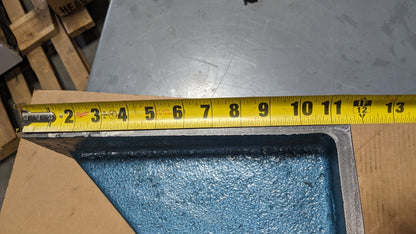 Machined Angle Plate 12" x 12" x 12" Cast Iron Double Web Flat Surface - Damaged