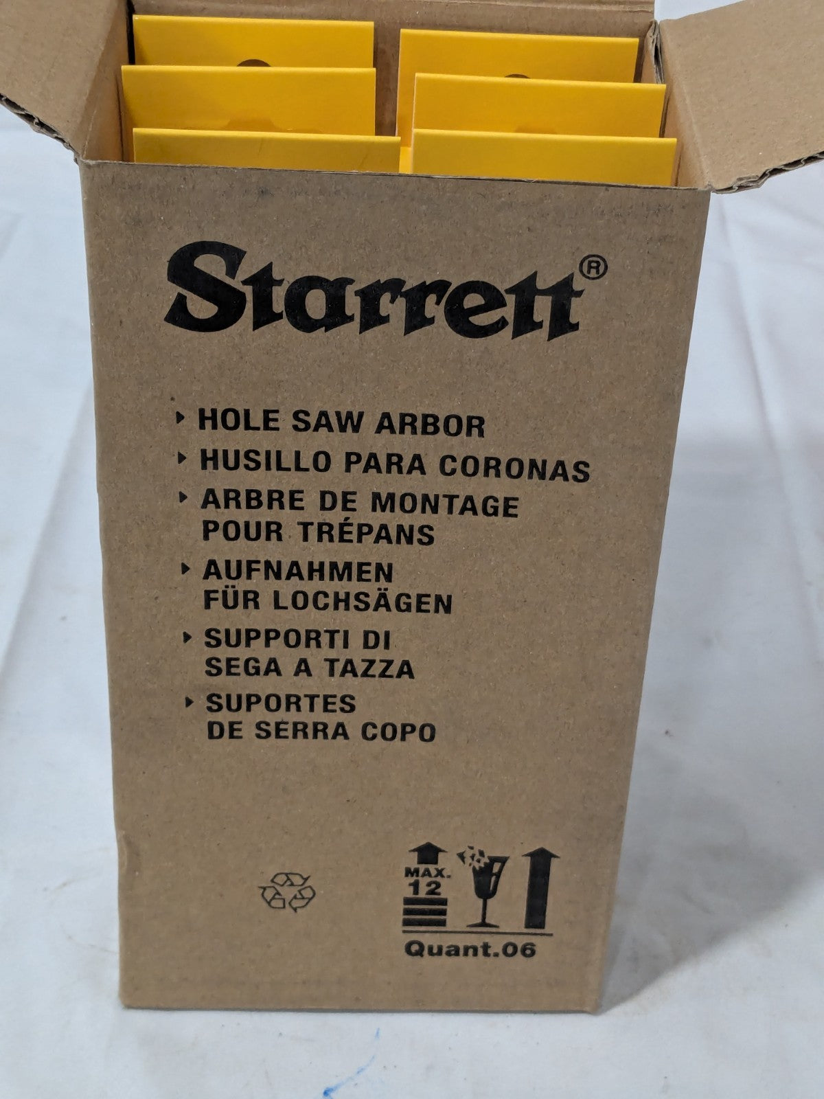 Starrett Hole Saw Arbor: Straight Shank, Drill Pilot Qty 6 55141