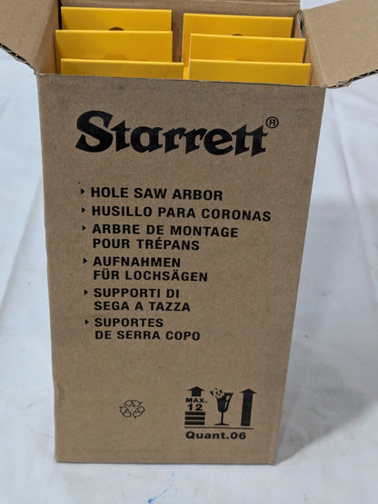 Starrett Hole Saw Arbor: Straight Shank, Drill Pilot Qty 6 55141