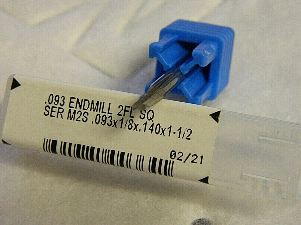 SGS 3/32", 9/64" LOC 2 Fl.Carbide Square End Mill Qty 2. 00364