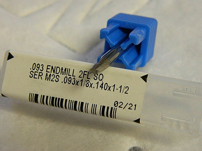SGS 3/32", 9/64" LOC 2 Fl.Carbide Square End Mill Qty 2. 00364
