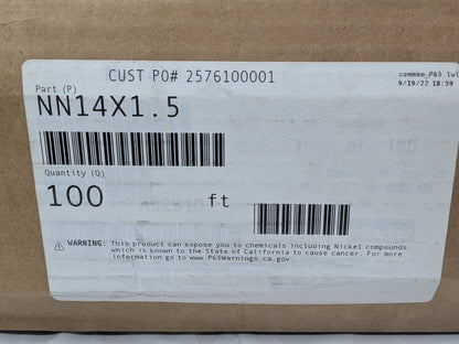 Parker Nylon Tubing QTY 100FT NN14X1.5