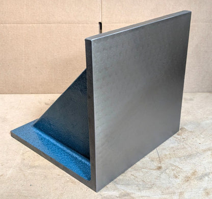 12" Wide x 12" Deep x 12" High Machined Angle Plate  Cast Iron  .003" Sq