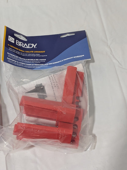 Brady Ball Valve Lockout: 1/2-2-1/2" Polypropylene Qty 2 45341