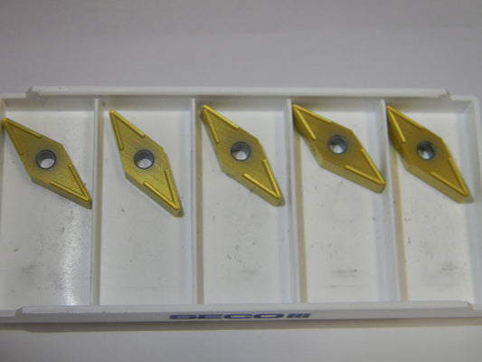 Seco VNMG160408-MR4 VNMG332-MR4 TS2500 Carbide Turning Inserts Qty. 5 #39073