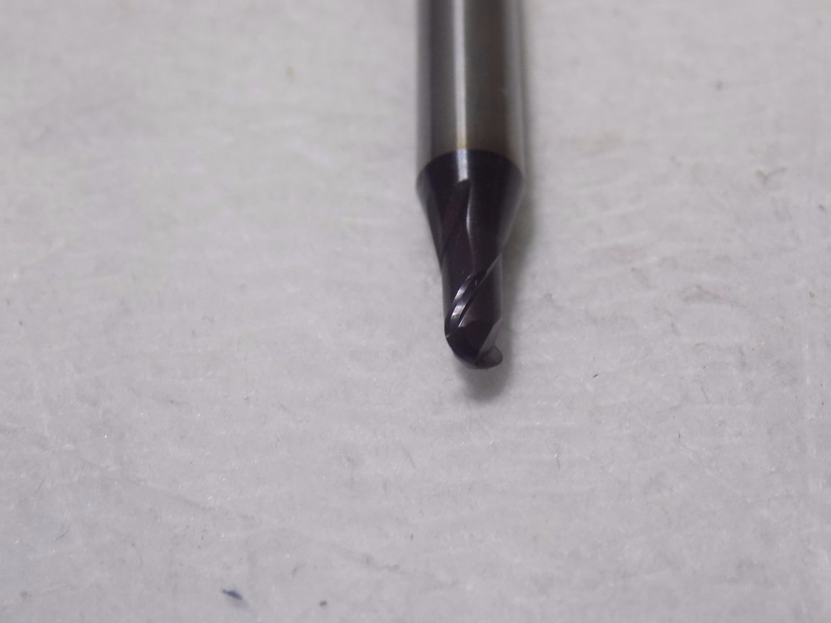 OSG High Precision Ball End Mill 3.85mm Neck Dia 2Fl TiAN 6mm Shank Dia 3040640