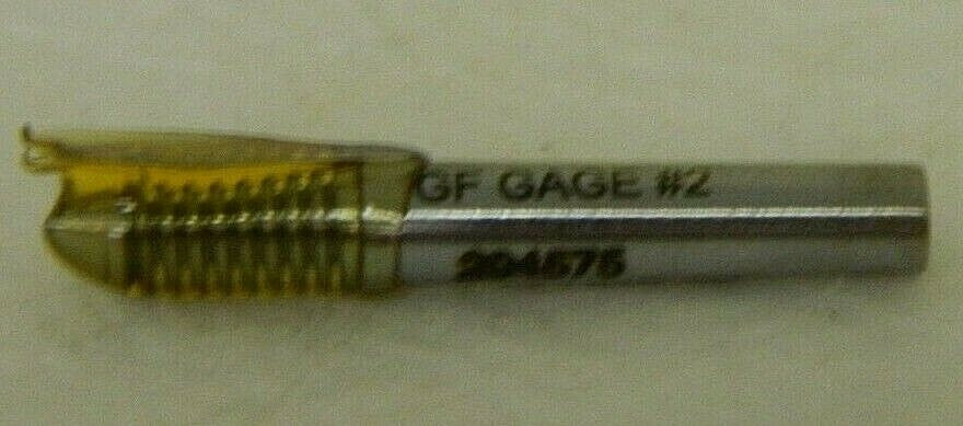 GF Gage No Go Single End Gage 6-32 Thread UNC 2B  294575
