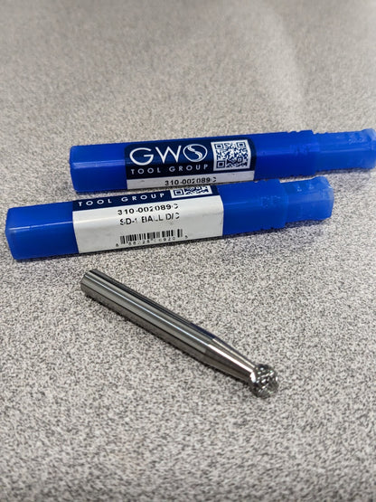 GWS Abrasive Bur: SD-1, Ball Qty 2 310-002089C