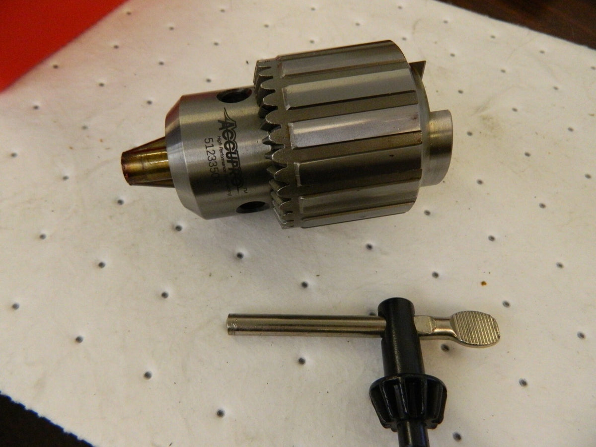 ACCUPRO Drill Chuck: 1/16 to 5/8 Capacity, Tapered Mount, JT3 CY0161604