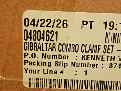 Gibraltar Fixture Clamp Step Block & Clamp Set 52Pc 5/8-11 Stud Thread 20415G