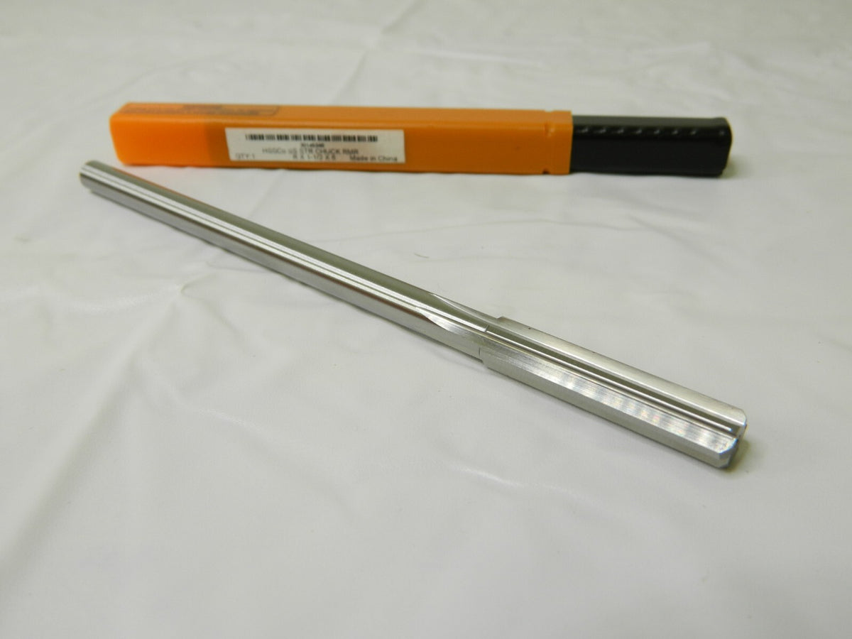 HERTEL Chucking Reamer: 0.339 Dia, 6 OAL, 1-1/2 Flute Length 30145346