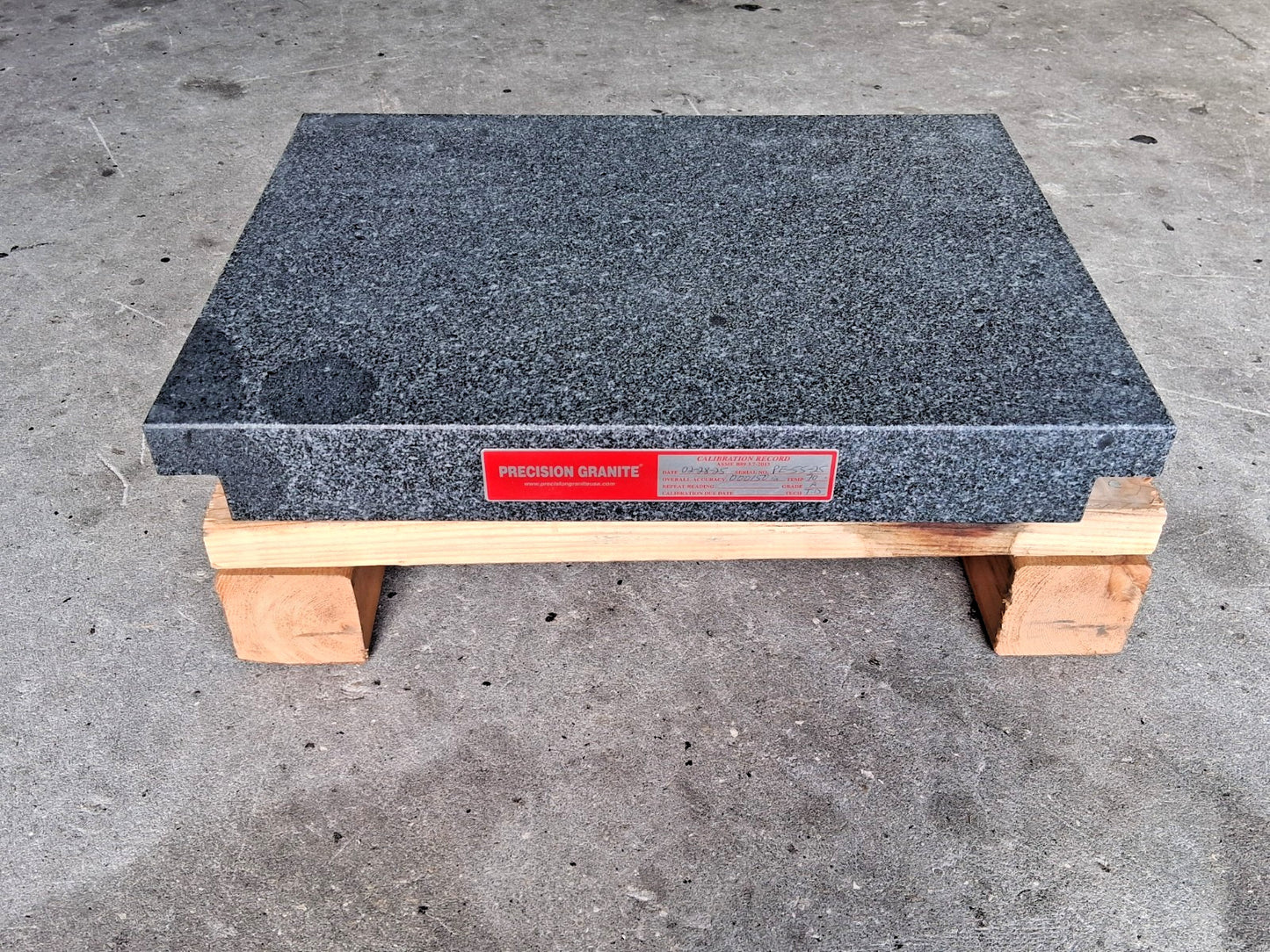 Precision Granite Inspection Surface Plate 18" Wide 24" Long 3" Thick 01940527