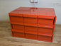 Kent Bin Storage Cabinet 9 Drawer 17" W x 11" D x 10" H Steel Orange KA9