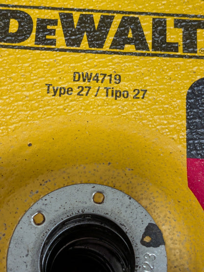 (10) DeWALT Depressed-Center Wheel Type 27, 7" Dia, 1/4" Thick, 7/8" Hole DW4719