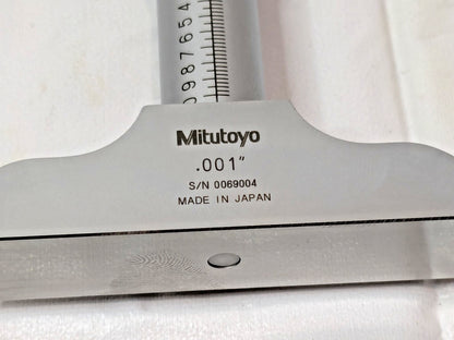 Mitutoyo Mechanical Depth Micrometer 1'' Range 1 Rod Satin DMS2.5- 1" 128-105