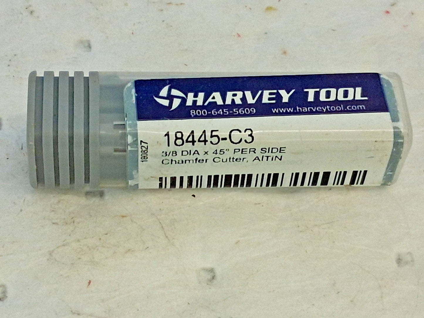 Harvey Tool Carbide Chamfer Mill 3FL 3/8" Dia 3/8" Shank Dia 18445-C3