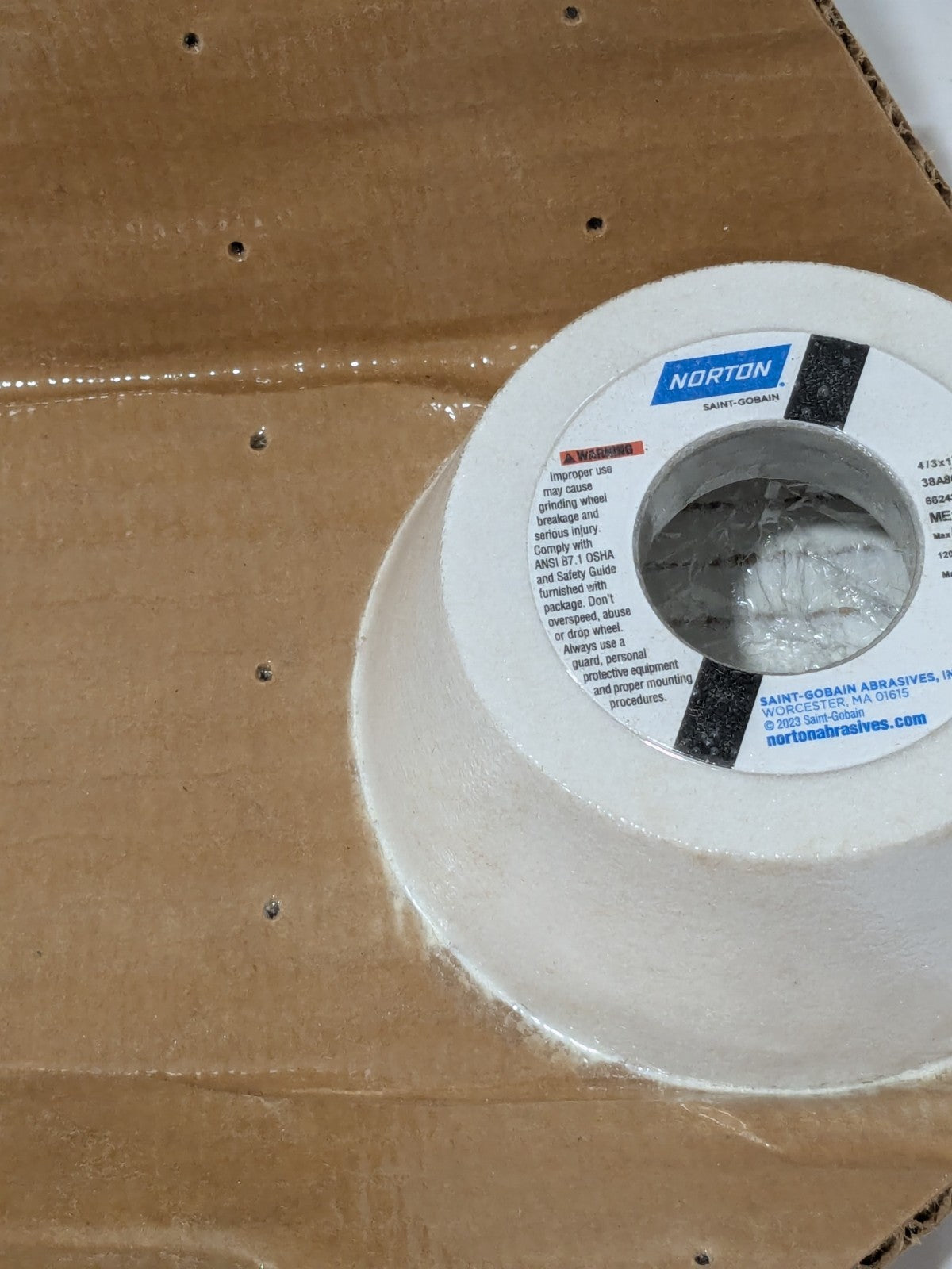 Norton Tool & Cutting Grinding Wheel: 4" Dia, 80 Grit, J Hardness 66243530393