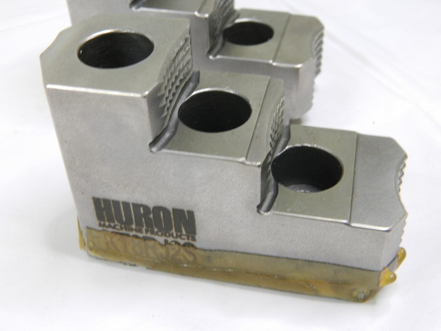 Huron Hard Lathe Chuck Jaw: Top 3.8'' OAL, 2 Step Qty 2 KT8RJ2S