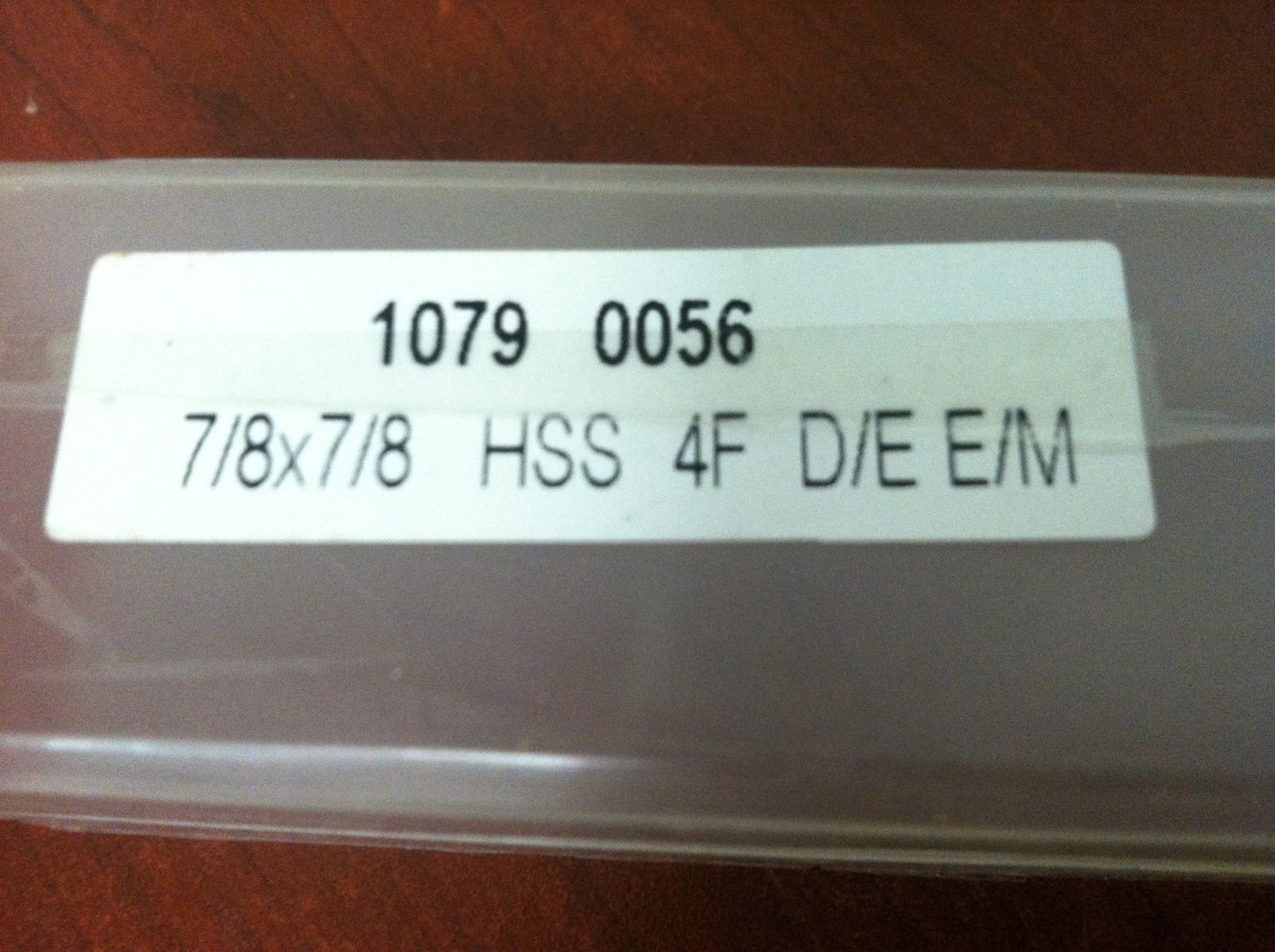 Interstate #1079-0056 7/8" x 7/8" x 1-7/8" x 6-1/8" 4F HSS RH Double End Mills