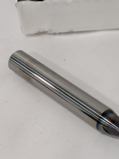 Mitsubishi Square End Mill: 1/8" Dia, 5/16" LOC, 3 Flute, Solid Carbide 494338