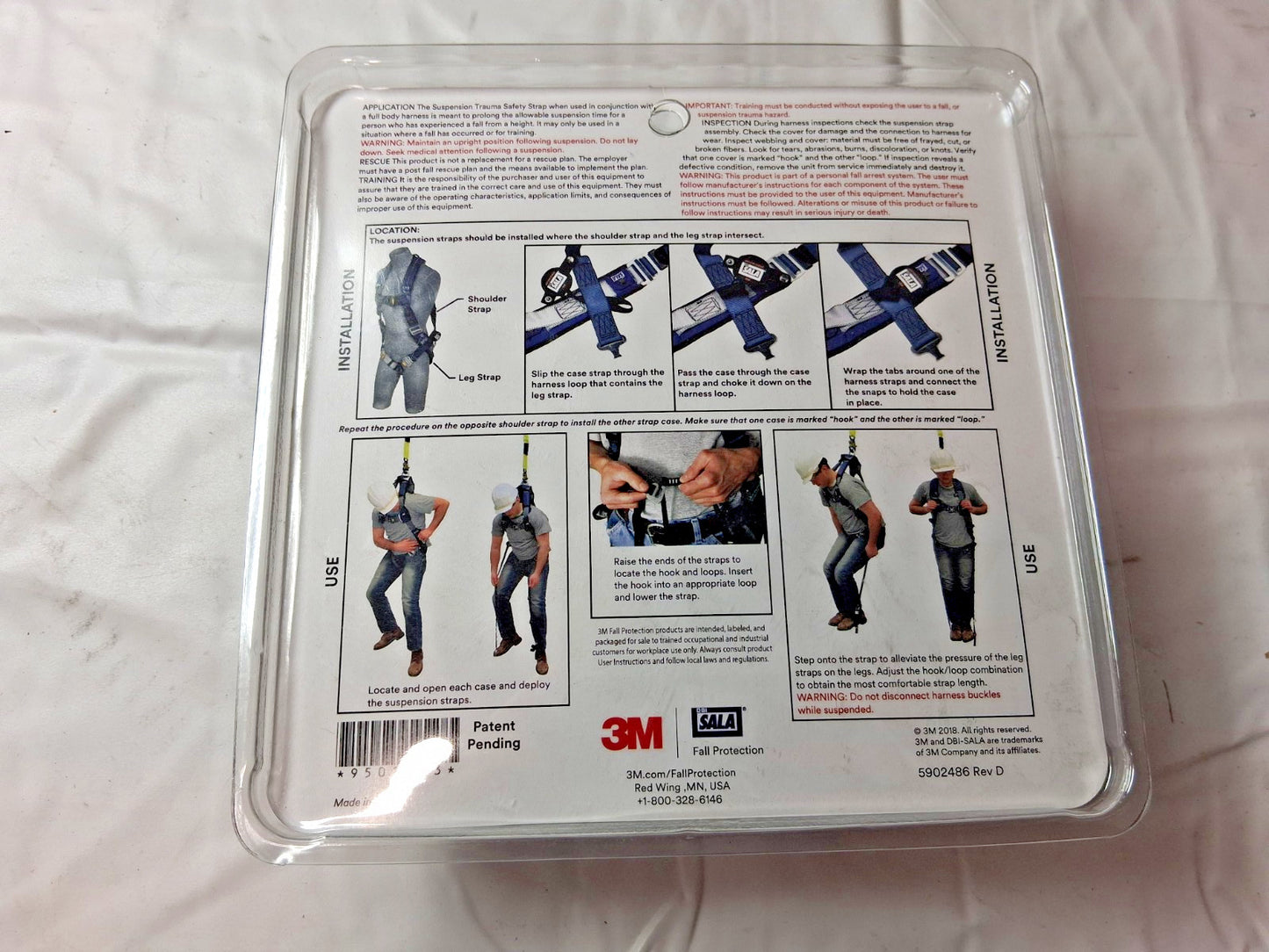 DBI-SALA LT WT BLK 1/PR TRAUMA SAFETY STRAPS 41095191