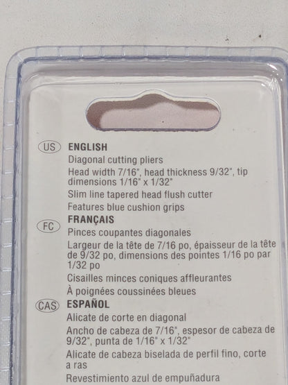 Xcelite 4" Diagonal Cutting Plier Semiflush Cut Pointed Nose MS545JVN