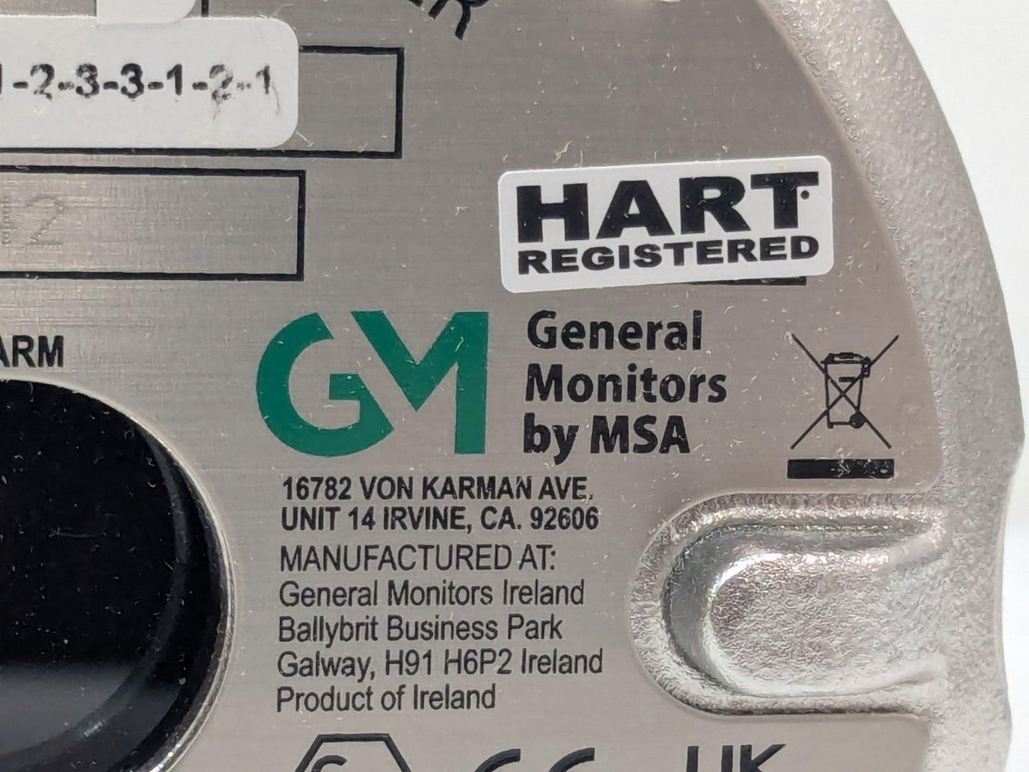 GENERAL MONITORS MSA IR5500 Open Path Infrared Gas Detector 329001-12