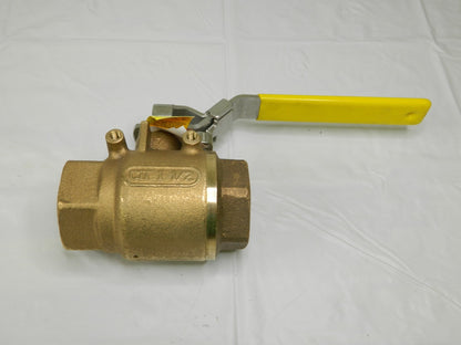Apollo Manual Ball Valve: 1-1/2" Pipe, Full Port, Bronze FNPT 7710746SV