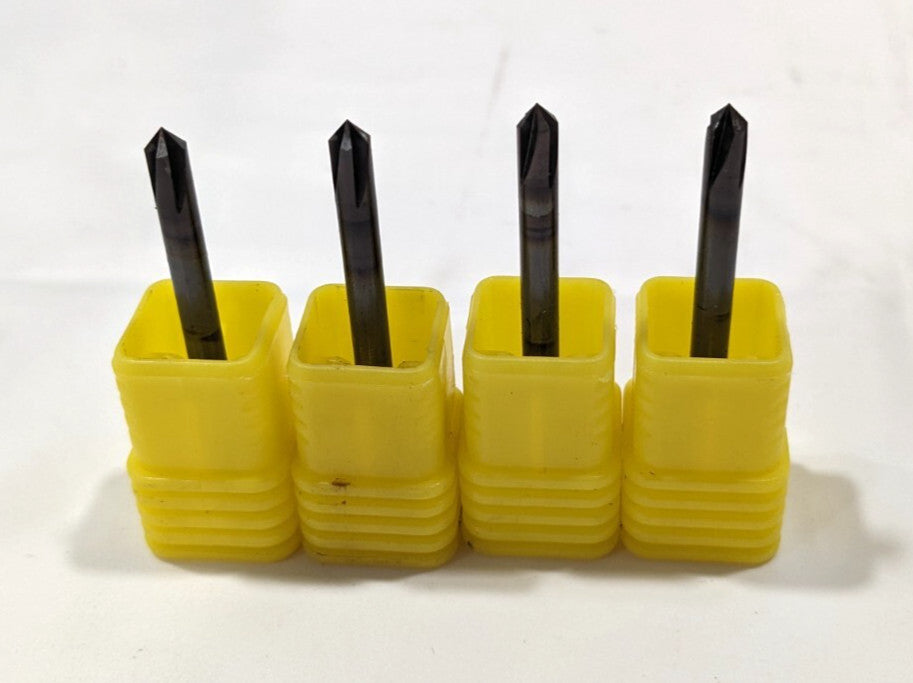 AMERICAN GRINDING Carbide 5/32" x 90dg Chamfer  2998R  *QTY 4*