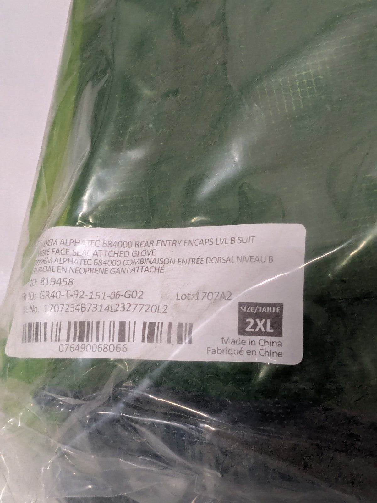 Ansell Microchem Chemical Sz 2XL GR40-T92-151-06 NO MASK Pack of 2