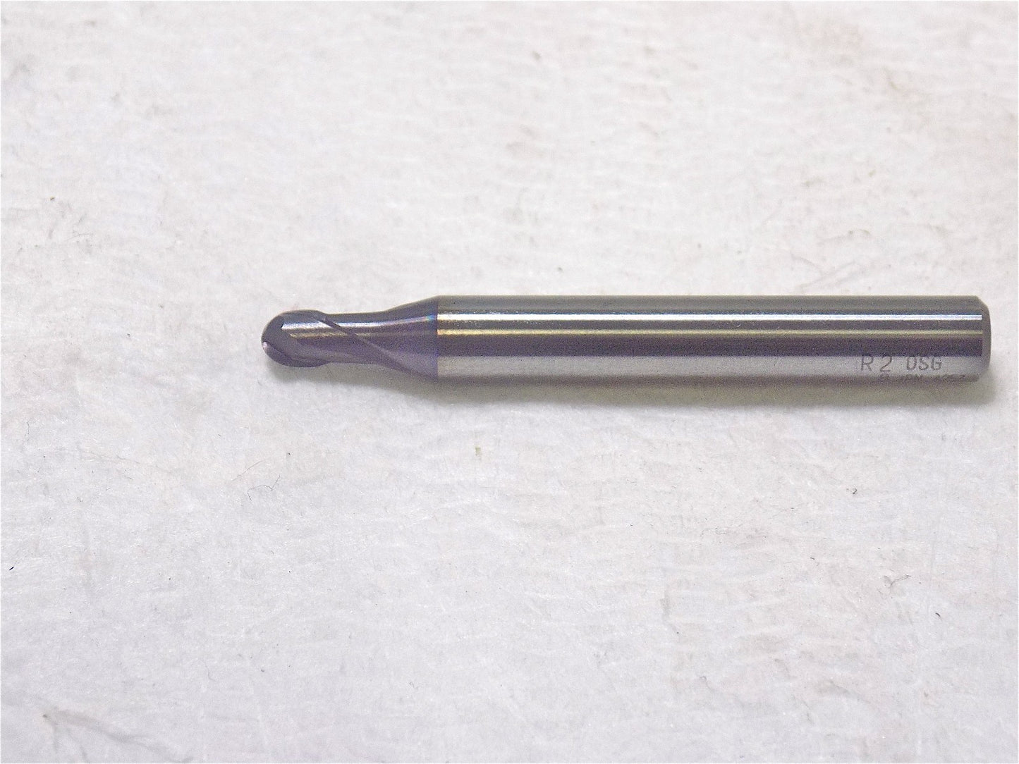 OSG High Precision Ball End Mill 3.85mm Neck Dia 2Fl TiAN 6mm Shank Dia 3040640